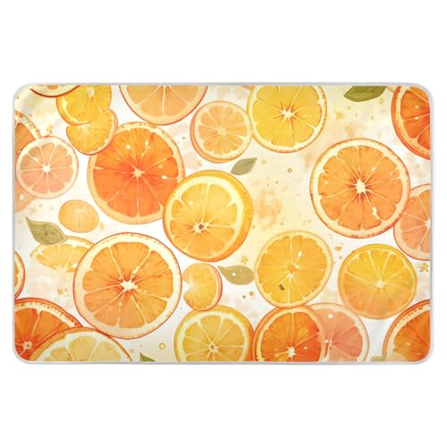 CEBUGI 34” x 52”Washable Underpads Heavy Absorbency Waterproof Incontinence Bed Pads Orange Slices Pee Pads for Adults Kids and Baby