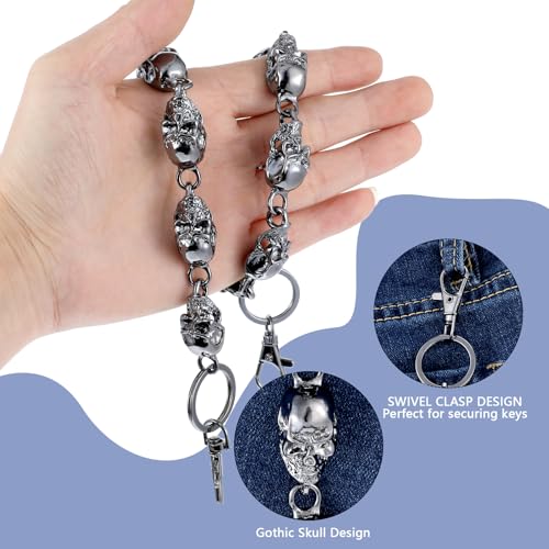 Skull Chunky Pants Chain,Wallet Chains for Men,Pocket Chain Belt Chain3