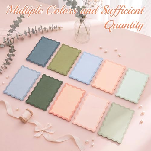 Image of Spiareal 100 Pcs Blank Note Cards Index Card, Wave, 4 x 6 in, Double Sided