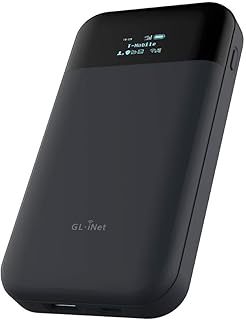 GL.iNet GL-E750 (MUDI) 4G LTE OpenWrt VPN Router, T-Mobile ONLY, 128GB Max MicroSD, 7000mAh Battery, OpenVPN, WireGuard, Tor, Router That You can Program (EC25-AF Module), North America only