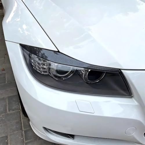 Cache-phares avant aspect carbone BMW Série 3 E90 E91 personnalisation sportive - 3