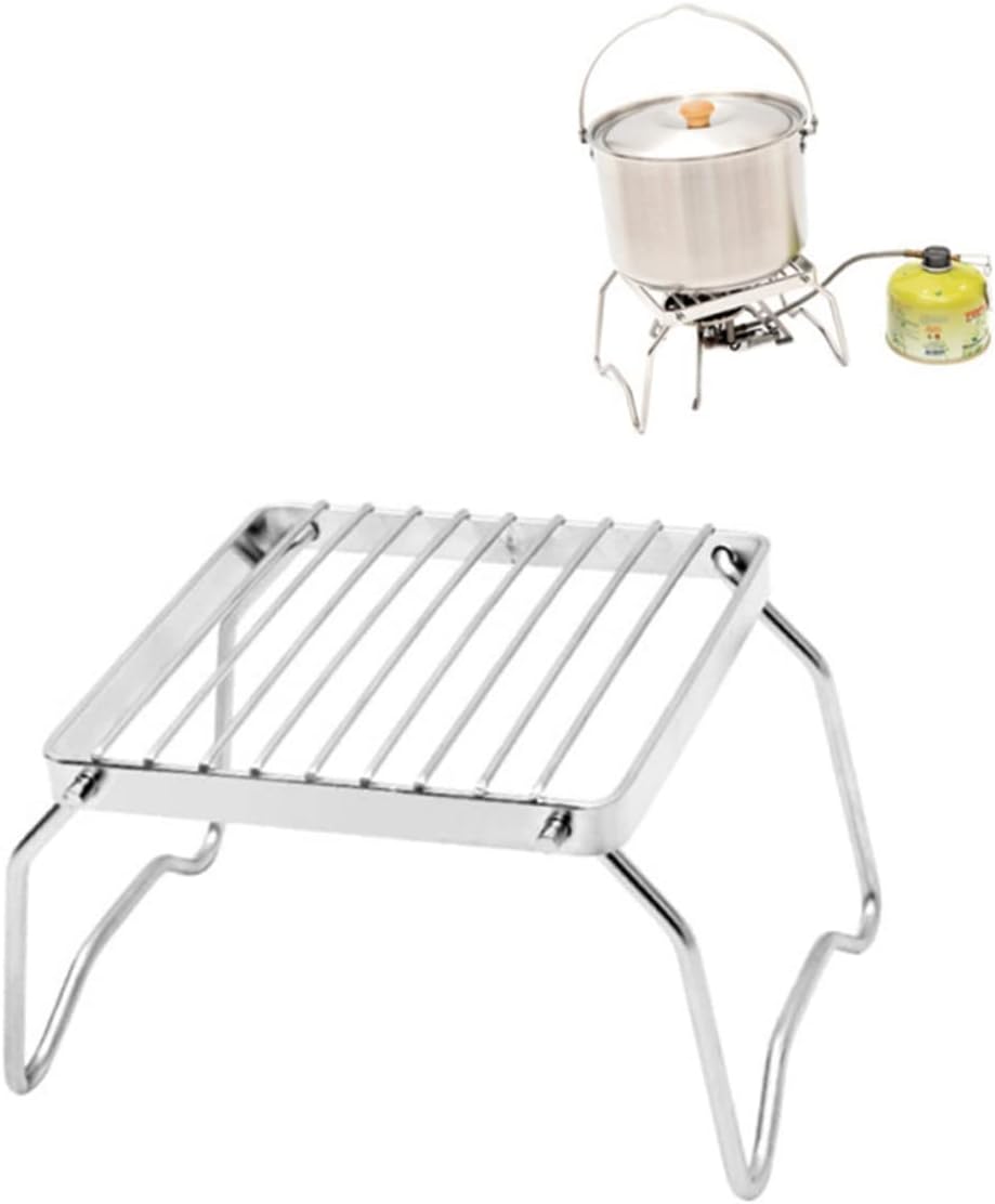Portable Folding Bbq Grill Stainless Steel Grill for Outdoor Camping Park and Fishing Compact and Durable Barbecue Tools