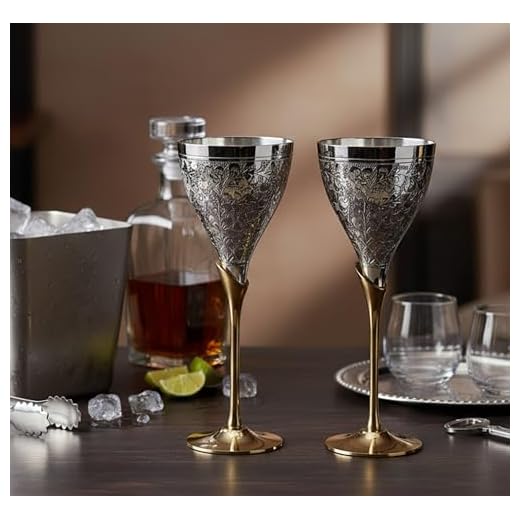 Leonardo Puccini Kelch-Glas Set, 12er Set, Weißwein-, Rotwein- und Sekt-Gläser, spülmaschinenfeste Kelch-Gläser, Sekt- und Weingläser-Set, 069525 5 StonKraft - graviert versilbert pure messing premium becher champagner flutes coupes weinglas set