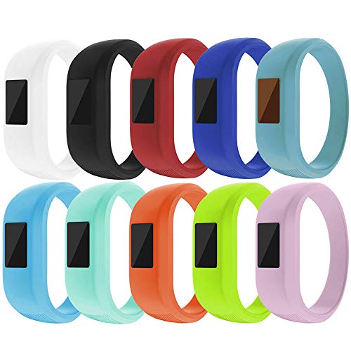 ZSZCXD for Garmin Vivofit Jr/Vivofit Jr.2 Bands, Soft Silicon Wristband Strap Replacement Bands for Garmin Vivofit Jr/Vivofit Jr.2, Small and Large?for Kids? (8Pcs, Small: 5.7