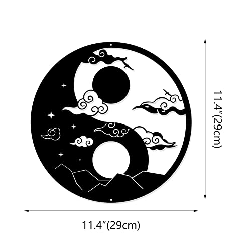 Jhung Ga Yei Metal Sun And Moon Wall Art - Yin Yang Decor For Indoor And Outdoor Spaces #TOP1