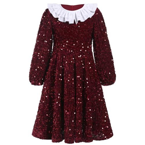 Robe princesse blanche fille IDOPIP en velours, le cadeau d'anniversaire idéal