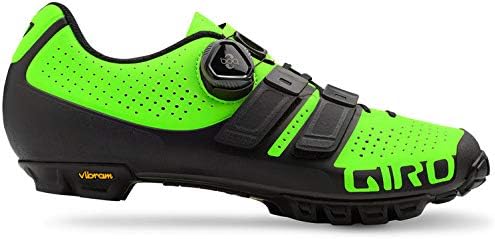 Giro Code Techlace MTB Men Mountain Bike Shoes, Lime Black, 41 EU