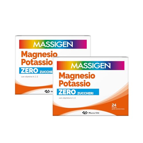 Massigen - Magnesio e Potassio Zero Zuccheri, Due Confezioni...