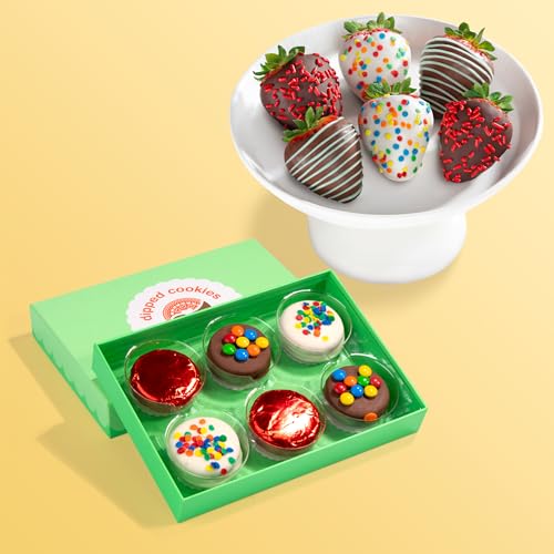 Birthday Chocolatey Covered Strawberries & Chocolatey Covered Creme Sandwich Cookies