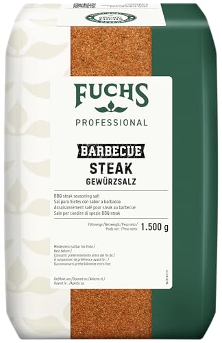 Fuchs Professional - BBQ Steak Gewürzsalz | Zum Würzen von gebratenen oder gegrillten Steaks |...