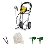 WAGNER ControlPro 350M - Airless Paint Sprayer for Wall & Ceiling/Wood & Metal paint - interior and exterior usage, covers 15 m² - 2 min, 110 bar, adjustable spray pressure, 15 m hose