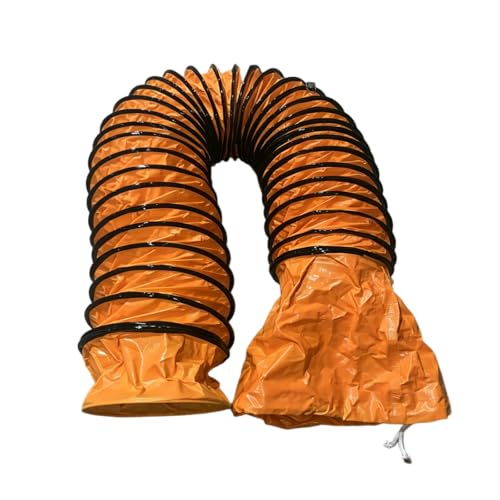 12 Inch x 32 FT Heavy Duty Industrial Exhaust Duct Hose, Large Diameter Flexible PVC Ventilation Hose with Reinforced Wire, Commercial HVAC Ducting for Factory, Construction and Air Extraction