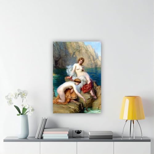 Impression sur toile Herbert James Draper Mers d'été de 30x45 cm