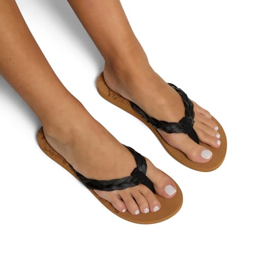 Image of Roxy Women's Feel Breezie Braided Flip Flop Sandal