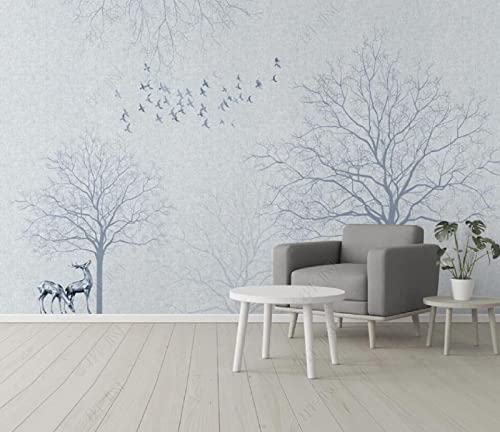 Fototapete 3d Effekt Tapete Elchwald Tapeten Kinderzimmer Schlafzimmer Wohnzimmer Wandbilder Wanddeko Wanddekoration 350x256cm Cover