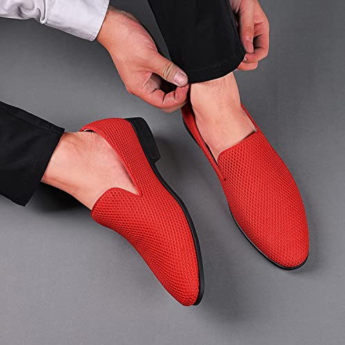 Image of Mens Tuxedo Dress Loafers Slip On Formal Wedding Shoes
