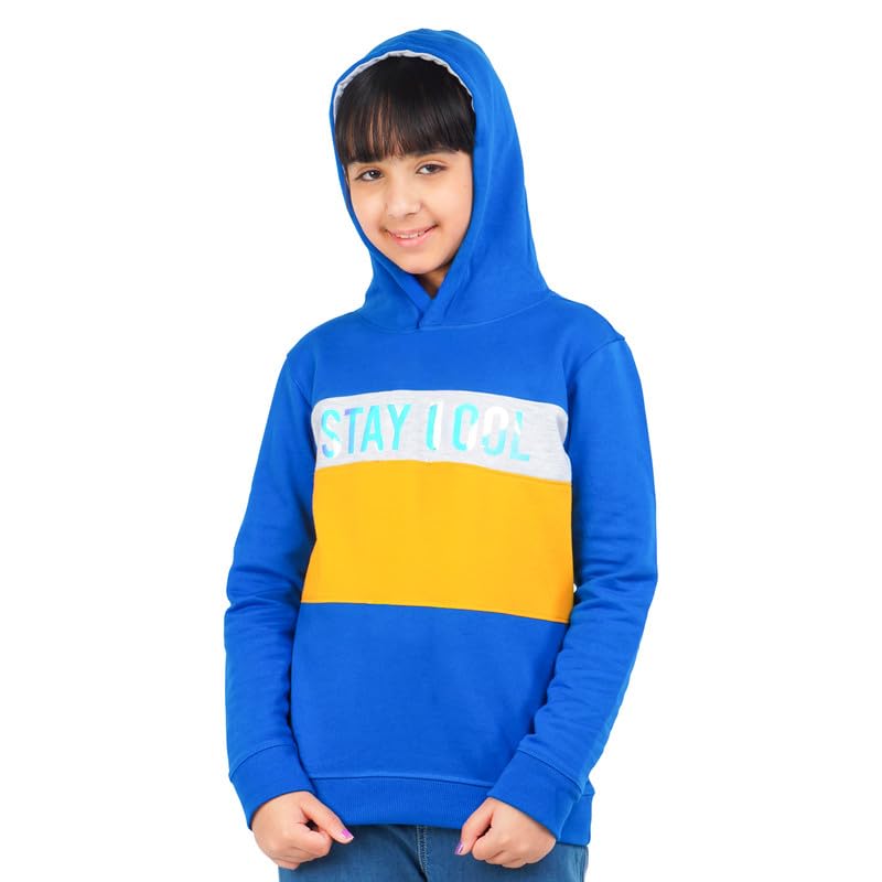 Image of Real Basics Girls Cotton Hooded Sweatshirt (Pack of 1)