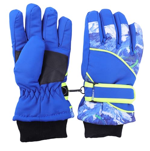 INOGIH Kids Boys Winter Gloves Snowboard Mittens 4-7 Years
