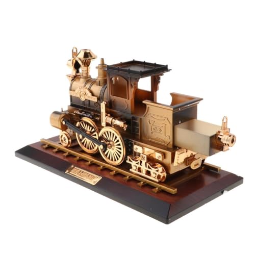 Image of AUGEN Exclusive Music Box Musical 360 rotatable Carousel Children's Wooden Men and Women Birthday Creative Christmas Valentine's Day Gift Home Decoration (Train)