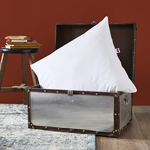 DODO | Oreiller confort naturel 65x65 | Fermeté Medium | Fabriqué en FRANCE | Oreiller Helsinki 10% Duvet 90% Plumettes | Percale Coton, Thermorégulation | Lavable à 40°c, Blanc