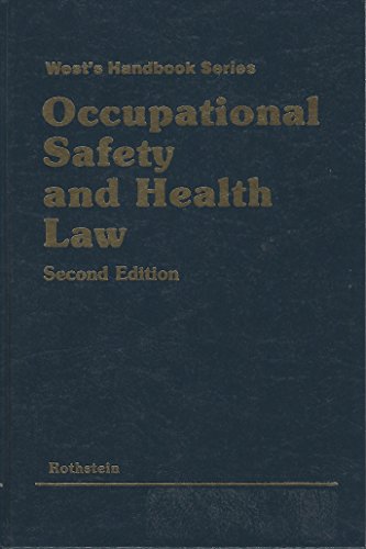 Occupational safety and health law (West's hand... 0314792449 Book Cover