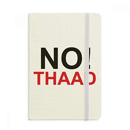 Notebook Tissu Couverture Rigide Pas THAAD Carnet A5 Journal de Notes Multicolore 144x210 mm