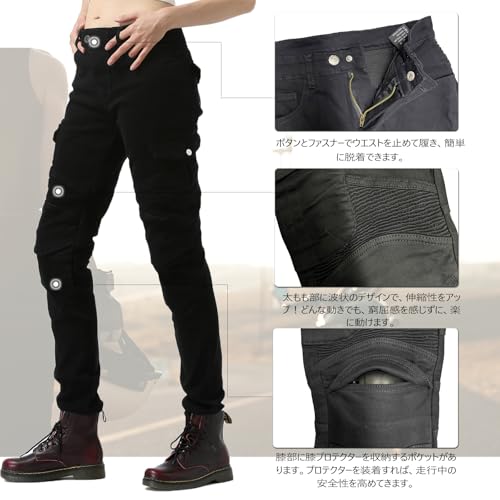 RENHE レディースライディングパンツ ブラックA Mサイズ