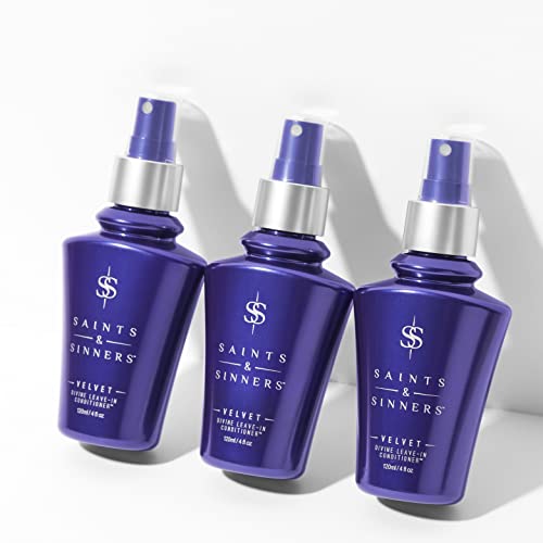 Saints & Sinners Velvet Divine Leave-In Conditioner Hair Detangler Spray For Dry, Damaged Hair 4Oz #TOP3
