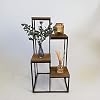 Plantentrap met 4 planken 34 x 34 x 67 cm, plantenrek, bloemenrek, bloemenetages, staande rek