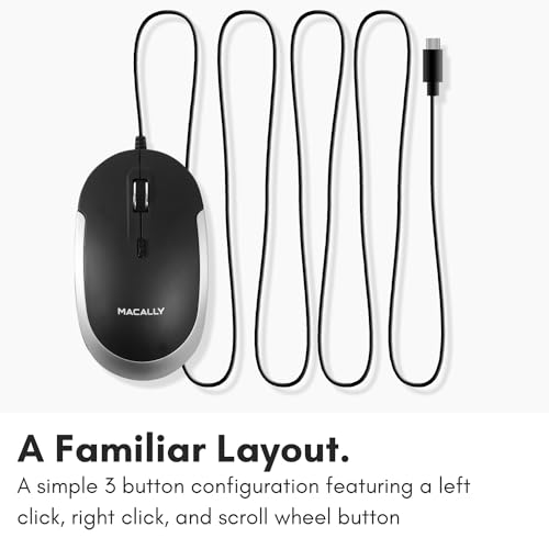 Macally UCDYNAMOUSESG Usb Type C Mouse - Slim & Compact Design - Usb C Mouse For Macbook Pro Imac Pc Etc. thumb #5
