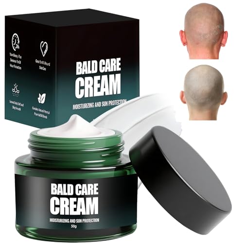 Crema Post Depilacion, Protector Cuero Cabelludo, Crema para el Cuidado de la Calvicie Calma y Alivia la Piel Dañada, Hidratante y Nutritiva Adecuado para Cabeza Calva, Después del Afeitado