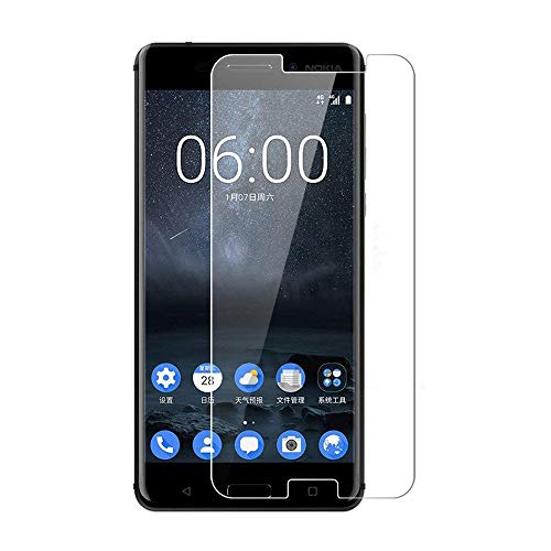 Protector de Pantalla para Nokia 5 (2 Paquetes), Protector de Pantalla de Cristal Templado para Nokia 5, Protector de Pantalla HD Transparente para Nokia 5 de 5,2 Pulgadas