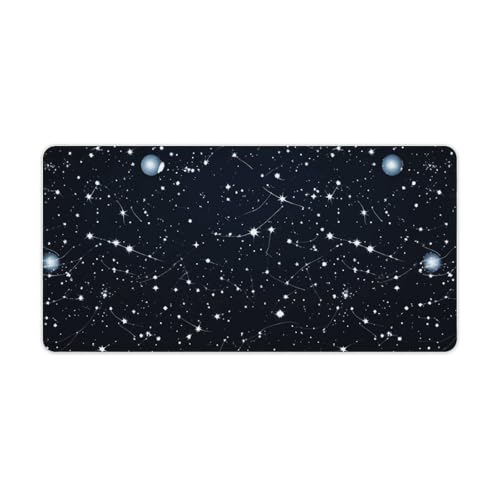 Tapis de souris de jeu grande taille constellations pour bureau et maison antidérapant