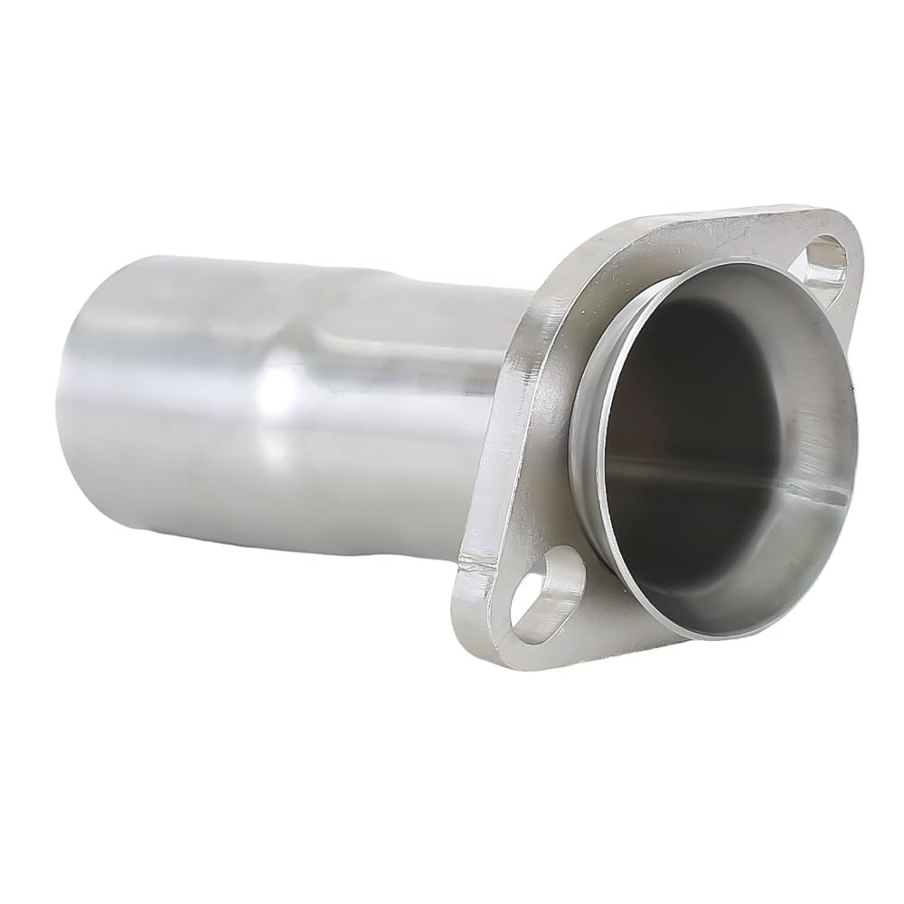2'' ID to 2.5'' ID Stainless Steel Exhaust Adapter Reducer Replace #41724, w/ 2" Mild Steel Flange