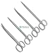 4 Pcs Surgical Scissors Straight & Curved Metzenbaum Blunt 6