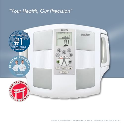 Tanita BC-568 InBody Digital Scale - Japan Technology Segmental Body Composition Analyzer with Smart BMI, Fat, Muscle Mass Measurement, and Nutrition Tracking - FDA Cleared, HSA/FSA Eligible - Thumbnail 3