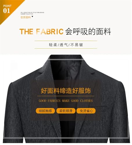 Men's Spring Solid Color Lapel Single Breasted Business Slim Blazers2