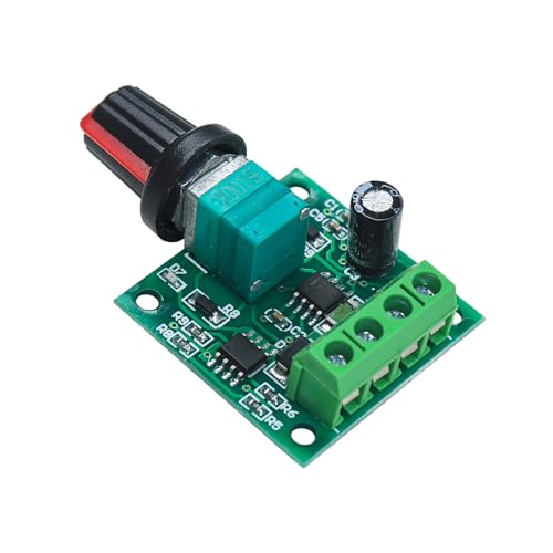 Image of Electronic Spices 1.8V-12V 2A PWM DC Motor Speed Controller | Adjustable Voltage Regulator with LED Indicator with Potentiometer | Mini Motor Control Switch for DIY & Robotics Projects