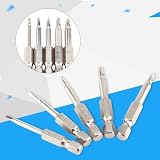 5 sztuk/zestaw Walfront 50 mm 1/4" magnetyczne końcówki wkrętaków, wkrętak sześciokątny z łbem trójkątnym 1,8/2.0/2,3/2,7/3.0