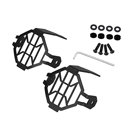 2 pcs Universel Antibrouillard Protecteur Garde core Moto Protecteur Grill Feux de Brouillard Lampe Coerture Remplacement Pour R1200 GS ADV F800 Cover