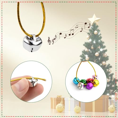 image for TKYPZY 50 Pieces Jingle Bells for Craft Christmas Bells for Crafts DIY