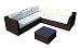 Produktbild Baidani Design Rattan Lounge Garnitur Surprise, braun meliert
