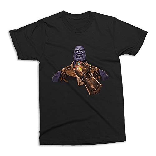 Camiseta Thanos Guerra Infinita Preta Adulto Unissex (M)