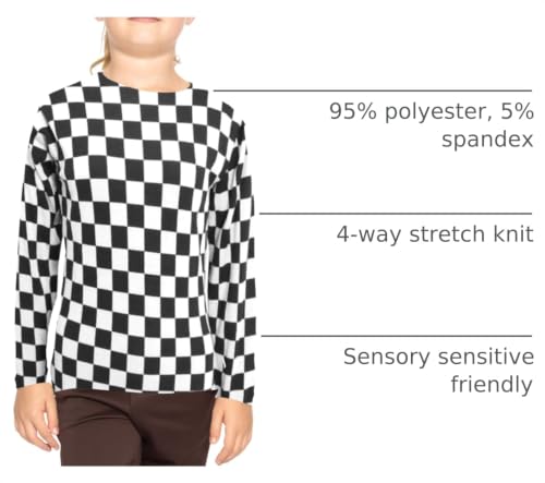 Image of Girls Long Sleeve Shirts | Soft Crew Neck Top | Short Sleeve | Long Sleeve Shirt Girls Size 2T - 16