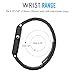 MoKo Watch Band Compatible with Garmin Vivoactive Acetate, Universal Stainless Steel Adjustable Watch Band Strap Bracelet for Garmin Vivoactive Acetate Sports GPS Smart Watch, Black