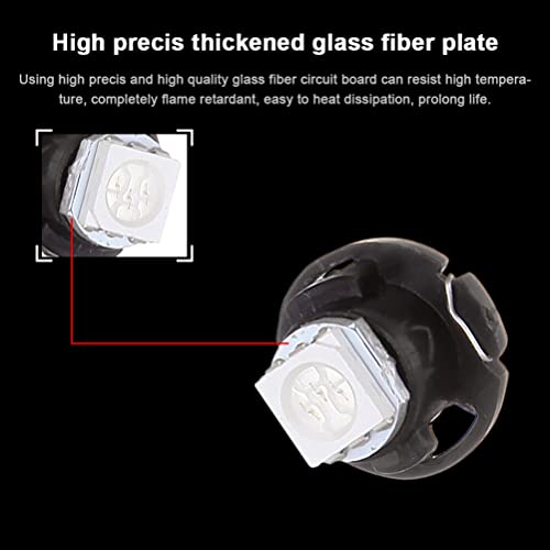 Image of cciyu 6 Pack T4.7 Neo Wedge 5050 Led Replacement fit for A /C Bulbs Lamp Light (green)