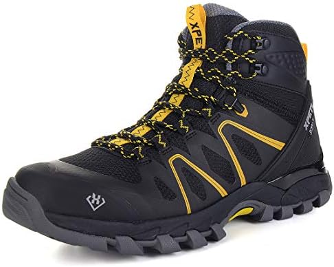 Men's Mid Waterproof Hiking Boots Breathable with High-Traction Grip Ankle Boots