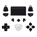 eXtremeRate Ersatz Knöpfe kompatibel mit ps4 Controller,Tasten D-pad R1 L1 R2 L2 Aktionstasten Option Button Triggers Touchpad Ersätze Set mit Werkzeug für ps4 Pro Slim CUH-ZCT2 Controller(Schwarz)