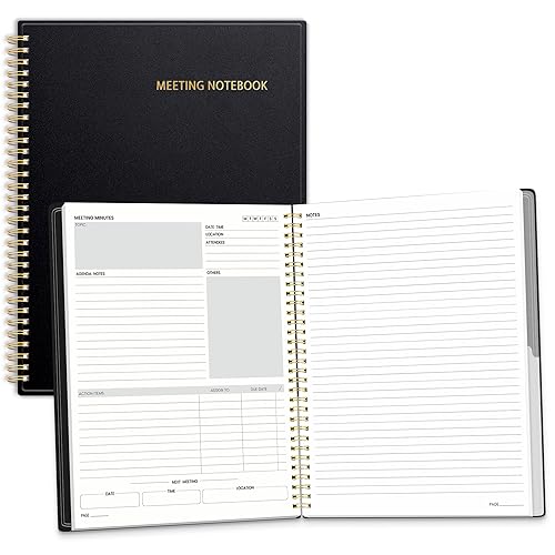 SUNEE Half Meeting Half Note 8.5x11 Project Planner Notebook