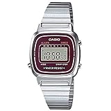 Casio, orologio digitale da donna con bracciale in metallo LA-670WA-4